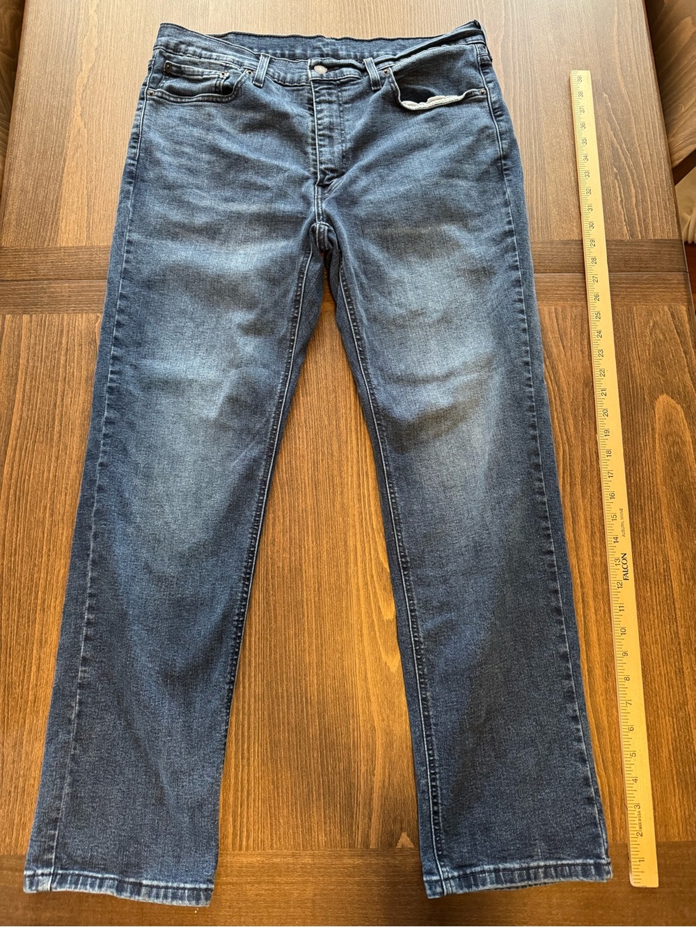 Levi's 541 Blue Straight Jeans — Faded Indigo Denim (004)